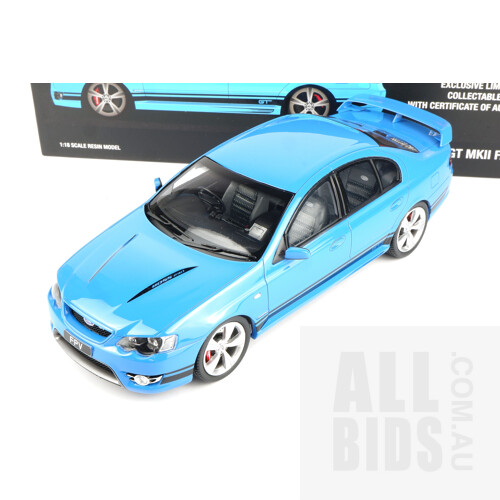 Biante Bionic Blue FPV BF Falcon GT MKII 180/348 1:18 Scale Model Car