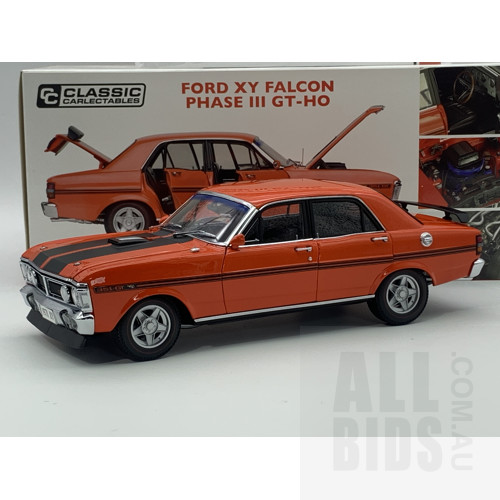 Classic Carlectables Ford XW Falcon Phase I GT-HO Candy Apple Red 2677/3000 1:18 Scale Model Car
