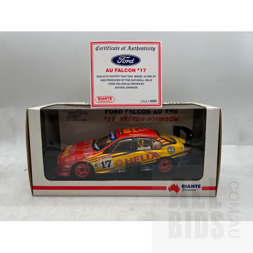 Biante - 1999 Ford AU Falcon DJR Shell - 1344/3000- 1:18 Scale Model Car