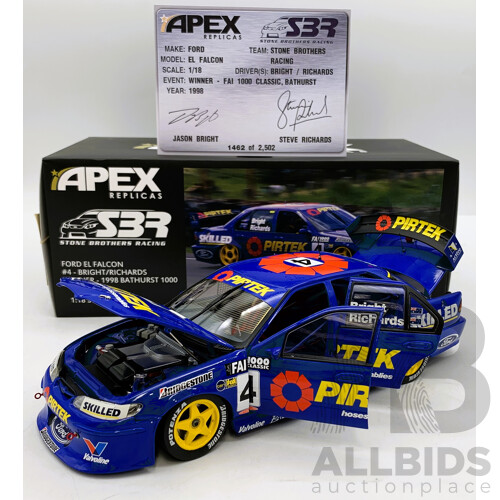 Apex Replicas - 1998 Ford EL Falcon Bathurst Winner 1462/2500- 1:18 Scale Model Car