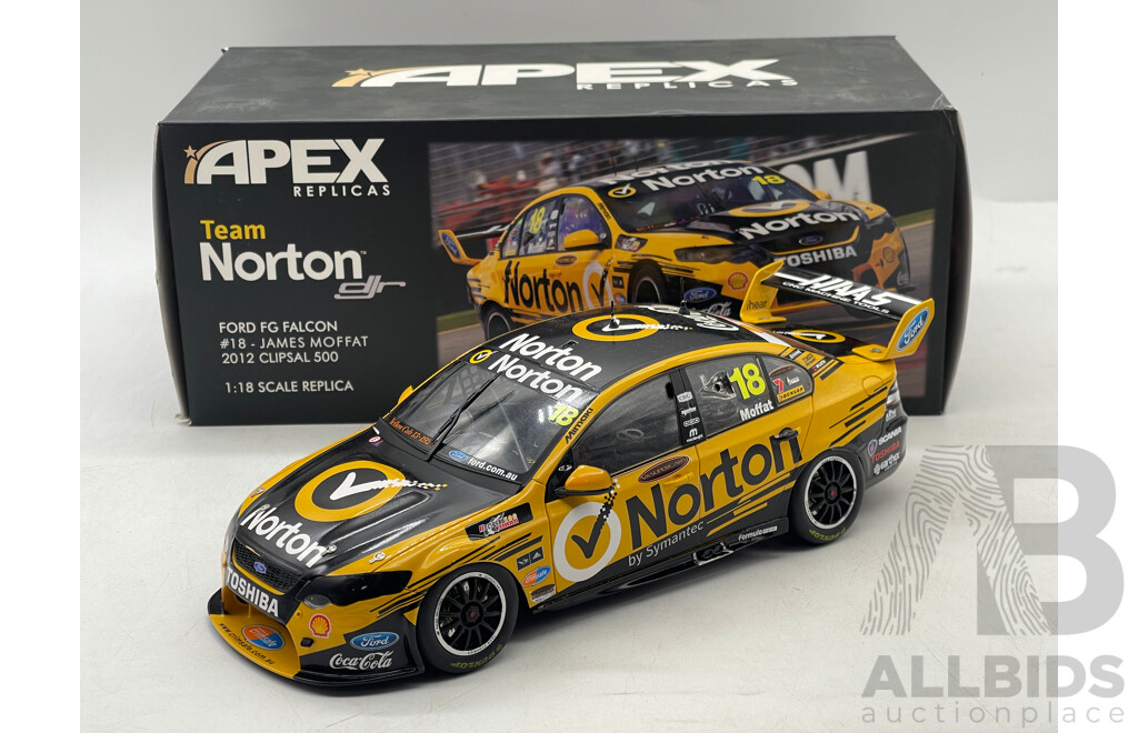 James Moffat Apex Replicas Team DJR Ford FG Falcon 2012 Clipsal 500 - 1/18 Scale