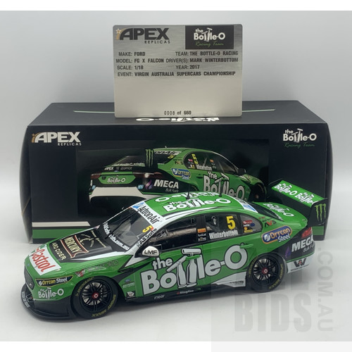 Apex Replicas Ford FGX Falcon The Bottle-O Racing Team 8/660 1:18 Scale Model Car