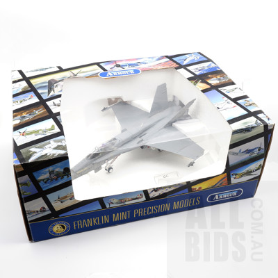 Franklin Mint Precision Models Armour Collection Diecast 1:48 F/A 18 Camo-Pageley Dealer in Original Display Box