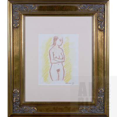 Stever Maher, Untitled (Nude) 1993, Pastel, 29 x 23 cm