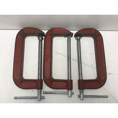 NBL Classic 200mm G Clamps -Lot OF Three
