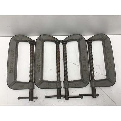 Fuller Extra Strong 200m G Clamps -Lot of Four
