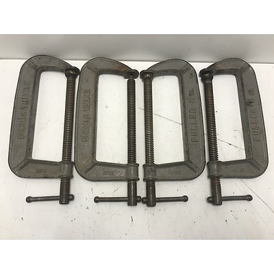 Fuller Extra Strong 200m G Clamps -Lot of Four