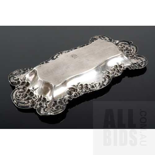American Sterling Silver Art Nouveau Tray, Marked Alvin Sterling, 64g