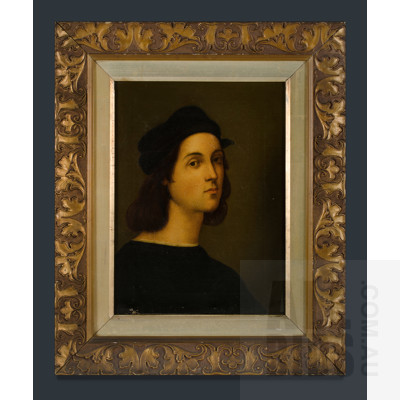 After Raphael, Self-Portrait, Oil on Canvas, 45.5x33.5cm
