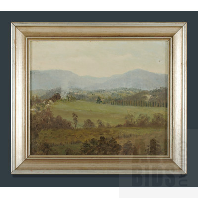 Annette Frankel (b.1929), Two Victorian Pastoral Landscapes (2), Oil on Board (2), 24x29cm each (image size)