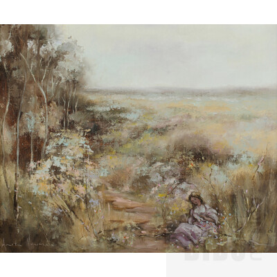 Anita Newman (b. 1946), 'Sweet Summer's Morning,' 1980, Oil on Canvas Board, 39x49cm