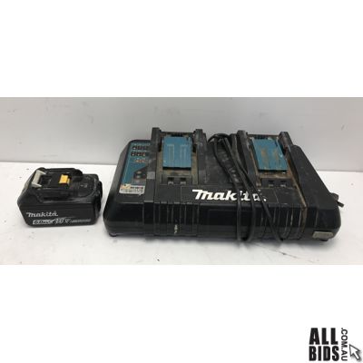 Makita Battery Charger and Battery