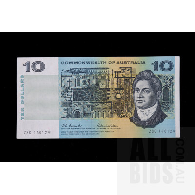 $10 STAR NOTE 1966 Coombs Wilson Australian Ten Dollar STAR Banknote R301S ZSC14012