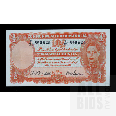 10/- 1942 Armitage McFarlane Australian Ten Shilling Banknote R13 F29393325