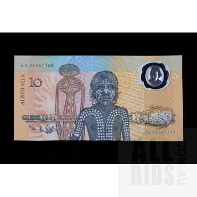 $10 1988 Johnston Fraser Australian Ten Dollar Polymer Banknote R310A AB22967753
