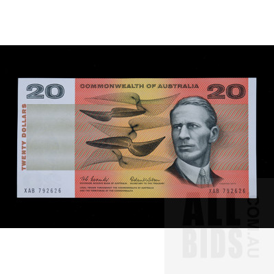$20 1966 Coombs Wilson Australian Twenty Dollar Banknote R401 XAB792626