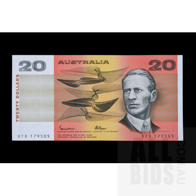 $20 1985 Johnston Fraser Australian Twenty Dollar Banknote OCRB Serial