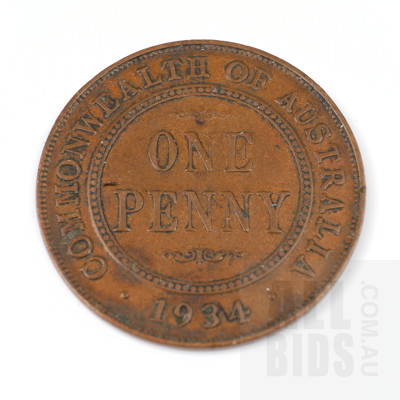 1934 Australian Penny