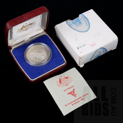 1982 RAM $10 Coin Australian Proof Ten Dollar Coin Commonwealth Games Commemorative