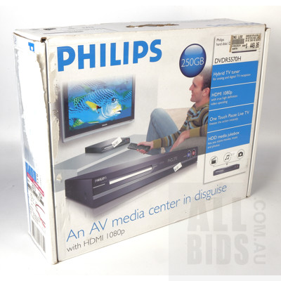 Phillips DVDR5570H Hard Disk/DVD Recorder Hybrid TV Tuner