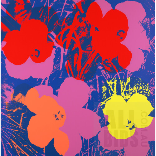 After Andy Warhol, Flowers 11.66 (2018), Screenprint on Museum Board, Published by Sunday B. Morning, 90 x 90 cm