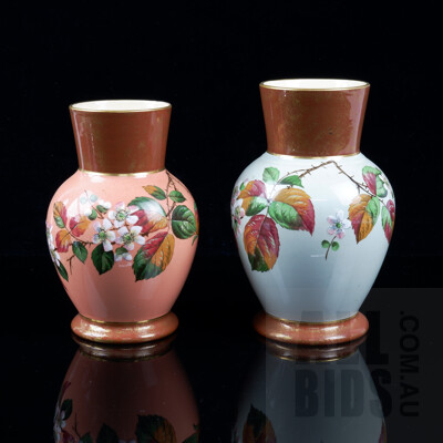 Pair English Mantle Vases