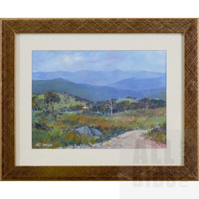 Jeff Isaacs, Coolamon Ridge, Oil on Paper, 14 x 19 cm
