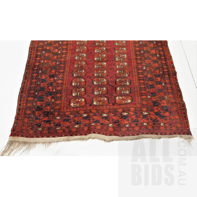 Afghan Turkoman Hand Knotted Wool Rug