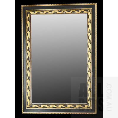 Large Vintage Style Wall Mirror in Carved and Gilded Frame