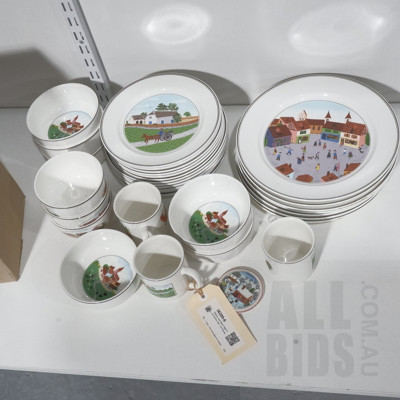 Villeroy and Boch 'Naif' Part Dinner Set - 32 Pieces