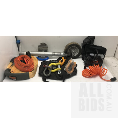 Tow Ropes, Jockey Wheel and Air Compressotr