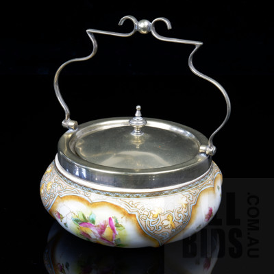 Antique Royal Doulton Porcelain Lidded Powder Bowl - Marked to Base