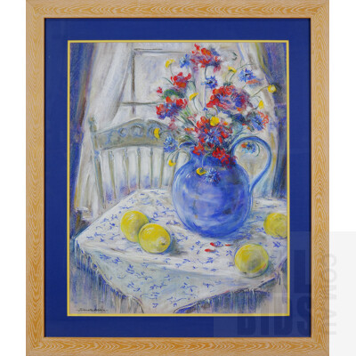 Jeanette Aldam, Cottage Window, Pastel, 60 x 48 cm
