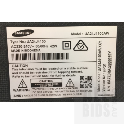 Samsung UA24J4100 24Inch 61cm HD LED LCD TV