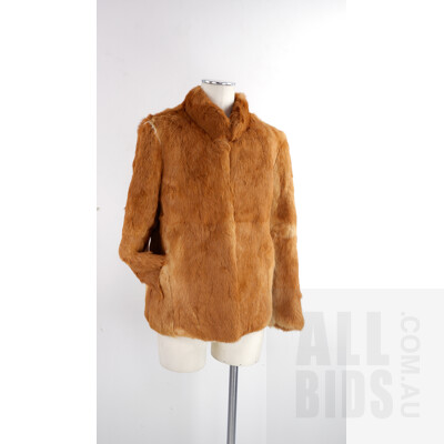 Vintage Lappin/Rabbit Jacket with Mandarin Collar - Made in Hong Kong for Fur Factory Melbourne