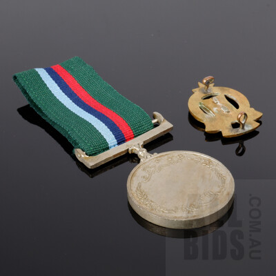Vintage Pakistan Military Medal and Badge