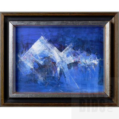 Susan Sheridan (born 1939), Untitled (Abstract), Oil on Board, 15 x 20 cm