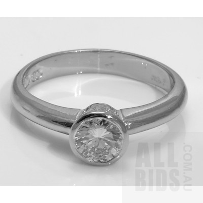 Hand-made 18ct White Gold Diamond Ring