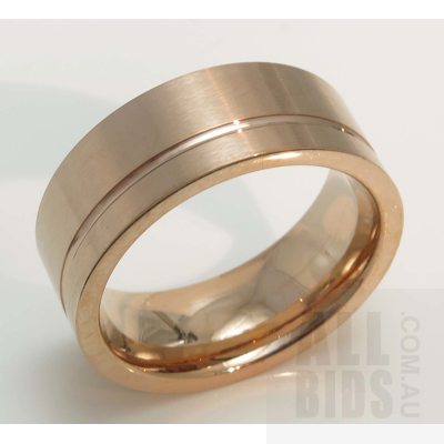 Rose Gold Plated Stainless Steel Ring