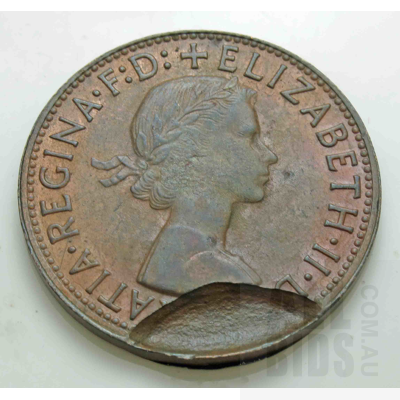AUSTRALIA: Mint Flaw Penny 1964