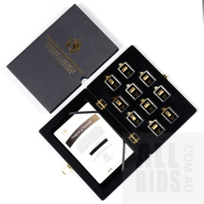 Macquarie Mint Famous landmarks of the World, Masterpieces of Architecture, 99.9% Gold Proof Set 