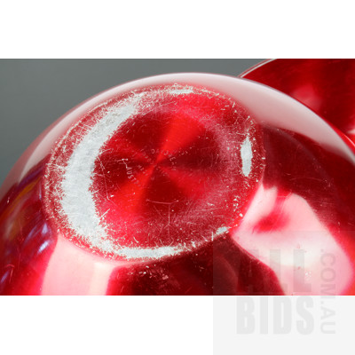 Retro Daydream Anodized Aluminum Red Apple Form Ice Bucket