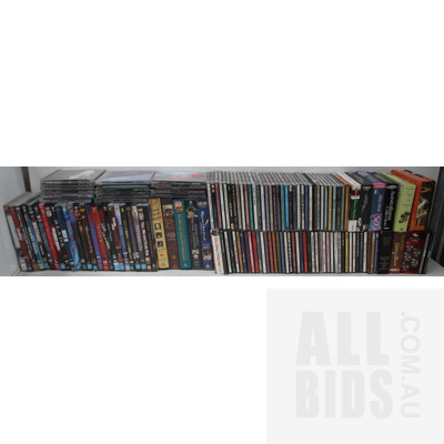Selection of DVD's, CD's and VHS Videos - Lot of 130