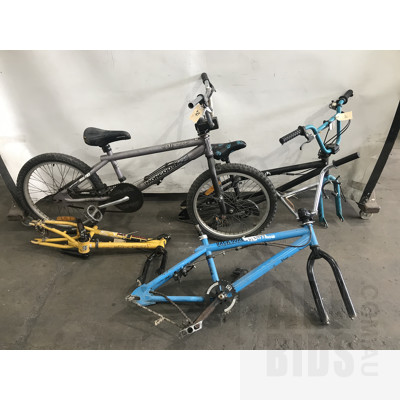 Backbone, Mongoose, Grind and Redline BMX Bikes -For Parts Or Repair