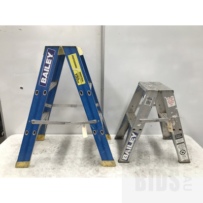 Bailey Step Ladders -Lot Of Two