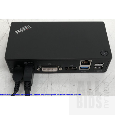Lenovo (DK1522) ThinkPad USB3.0 Pro Dock - Lot of Ten