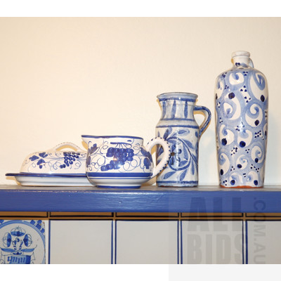 Collection of Italian Glazed Ceramics, Including Corso De Fiori