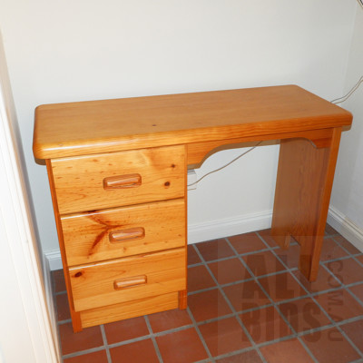 Stained Pine Students Desk