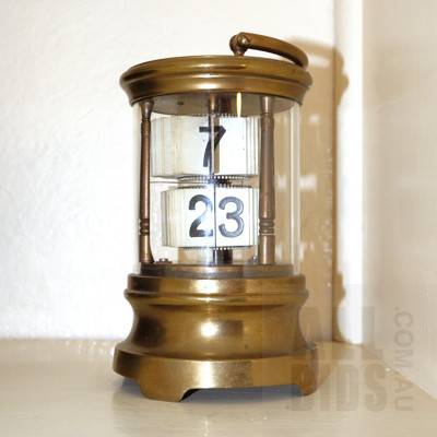 German Eveready Chronos Brass Calendar
