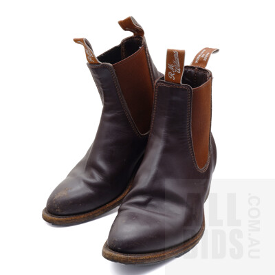 R M Williams Lady Yearling Boots - Chestnut Brown